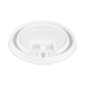 SOLO Lift Back and Lock Tab Lids for Paper Cups, Fits 8 oz Cups, White, 100/Sleeve, 10 Sleeves/Carton (LB3081)