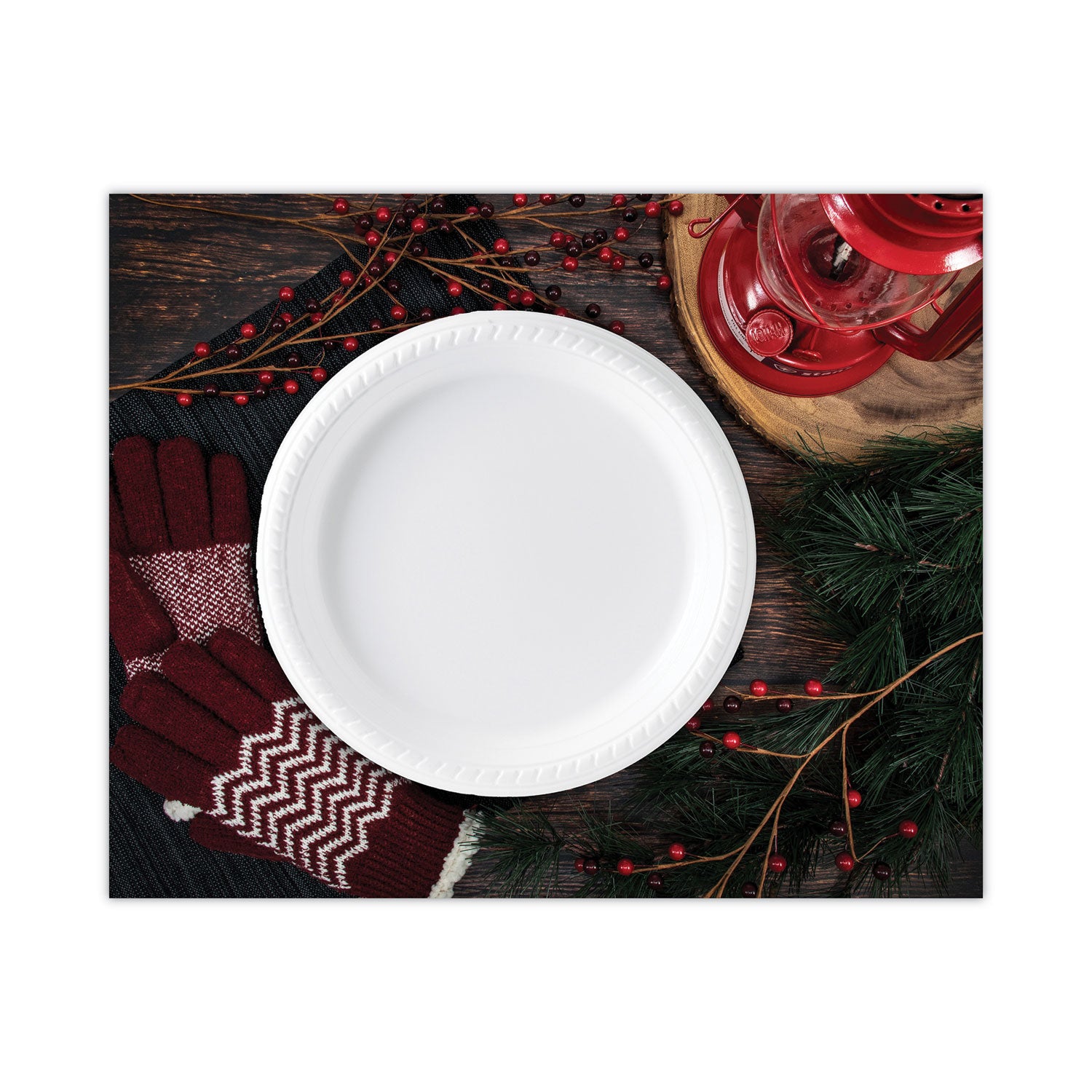 SOLO Bare Eco-Forward Clay-Coated Paper Dinnerware, ProPlanet Seal, Plate, 6" dia, White, 1,000/Carton (HP6BWH)