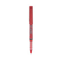 Pilot Precise V5 Roller Ball Pen, Stick, Extra-Fine 0.5 mm, Red Ink, Red/Clear Barrel, Dozen (35336)