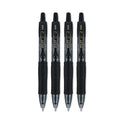 Pilot G2 Mini Gel Pen, Retractable, Fine 0.7 mm, Black Ink, Smoke/Black Barrel, 4/Pack (31734)