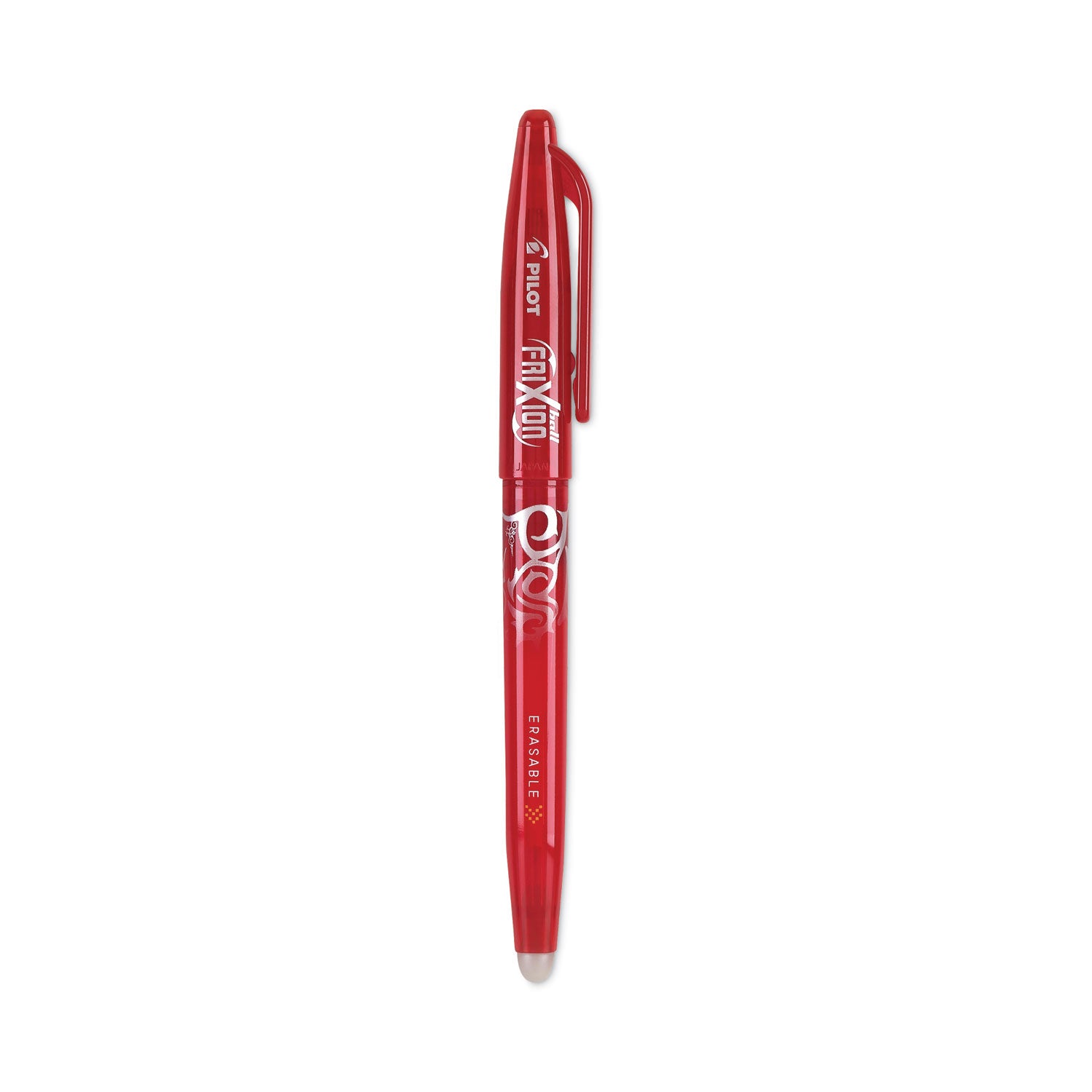 Pilot FriXion Ball Erasable Gel Pen, Stick, Fine 0.7 mm, Red Ink, Red Barrel (31552)