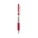 Pilot EasyTouch Ballpoint Pen, Retractable, Fine 0.7 mm, Red Ink, Clear Barrel, Dozen (32212)