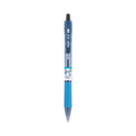 Pilot B2P Bottle-2-Pen Recycled Ballpoint Pen, Retractable, Fine 0.7 mm, Black Ink, Translucent Blue Barrel, Dozen (32600)
