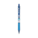 Pilot B2P Bottle-2-Pen Recycled Ballpoint Pen, Retractable, Fine 0.7 mm, Blue Ink, Translucent Blue Barrel, Dozen (32601)