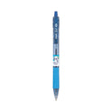 Pilot B2P Bottle-2-Pen Recycled Ballpoint Pen, Retractable, Medium 1 mm, Blue Ink, Translucent Blue Barrel, Dozen (32801)