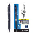 Pilot FriXion Clicker Erasable Gel Pen, Retractable, Fine 0.7 mm, Navy Ink, Navy Barrel (31457)