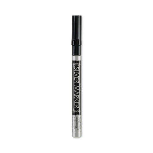 Pilot Creative Art and Crafts Marker, Medium Brush Tip, Silver (41800)