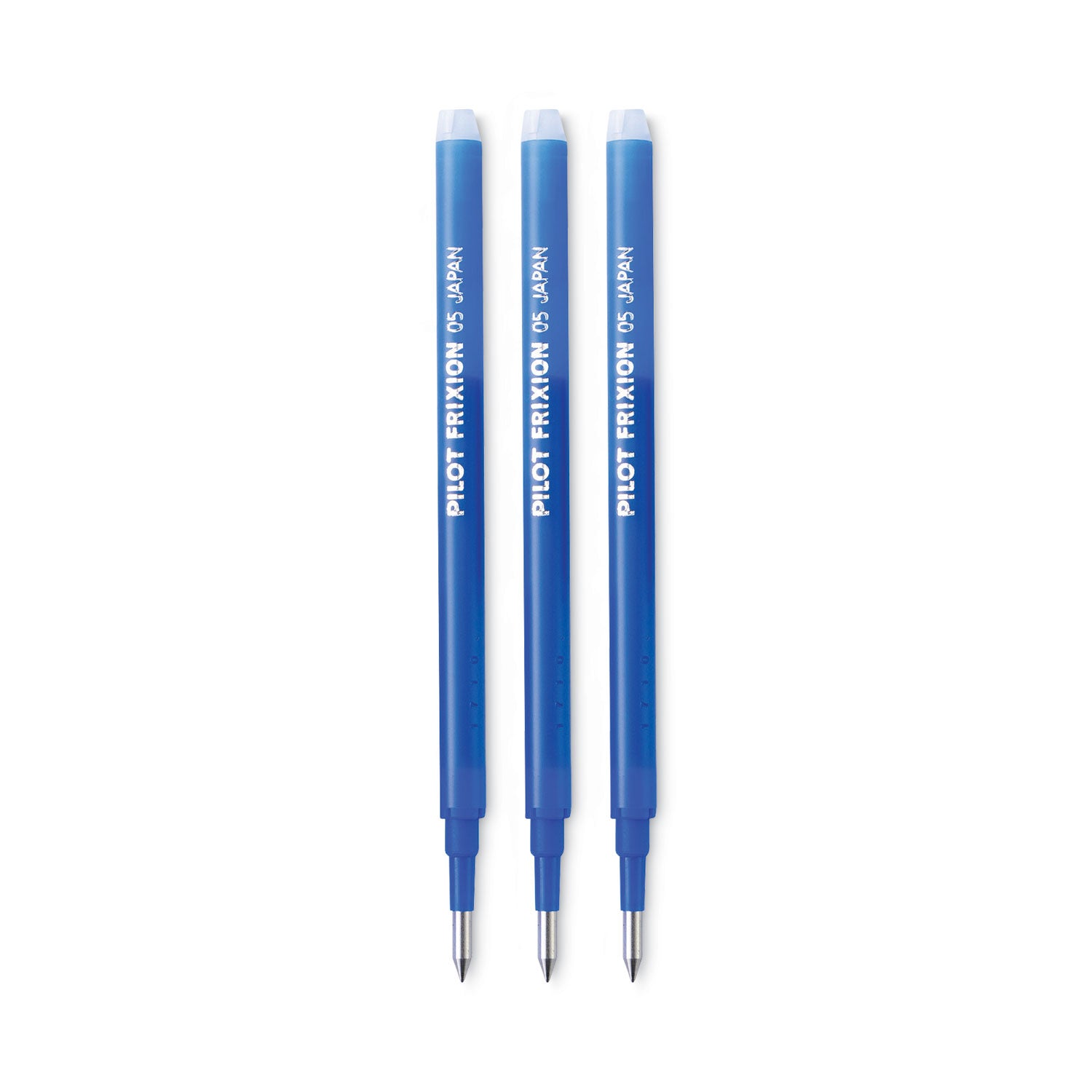 Refill for Pilot FriXion Erasable, FriXion Ball, FriXion Clicker and FriXion LX Gel Ink Pens, Fine Tip, Blue Ink, 3/Pack (77331)