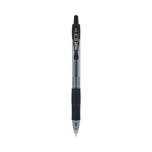 Pilot G2 Premium Gel Pen Convenience Pack, Retractable, Bold 1 mm, Black Ink, Smoke/Black Barrel, 36/Pack (84095)