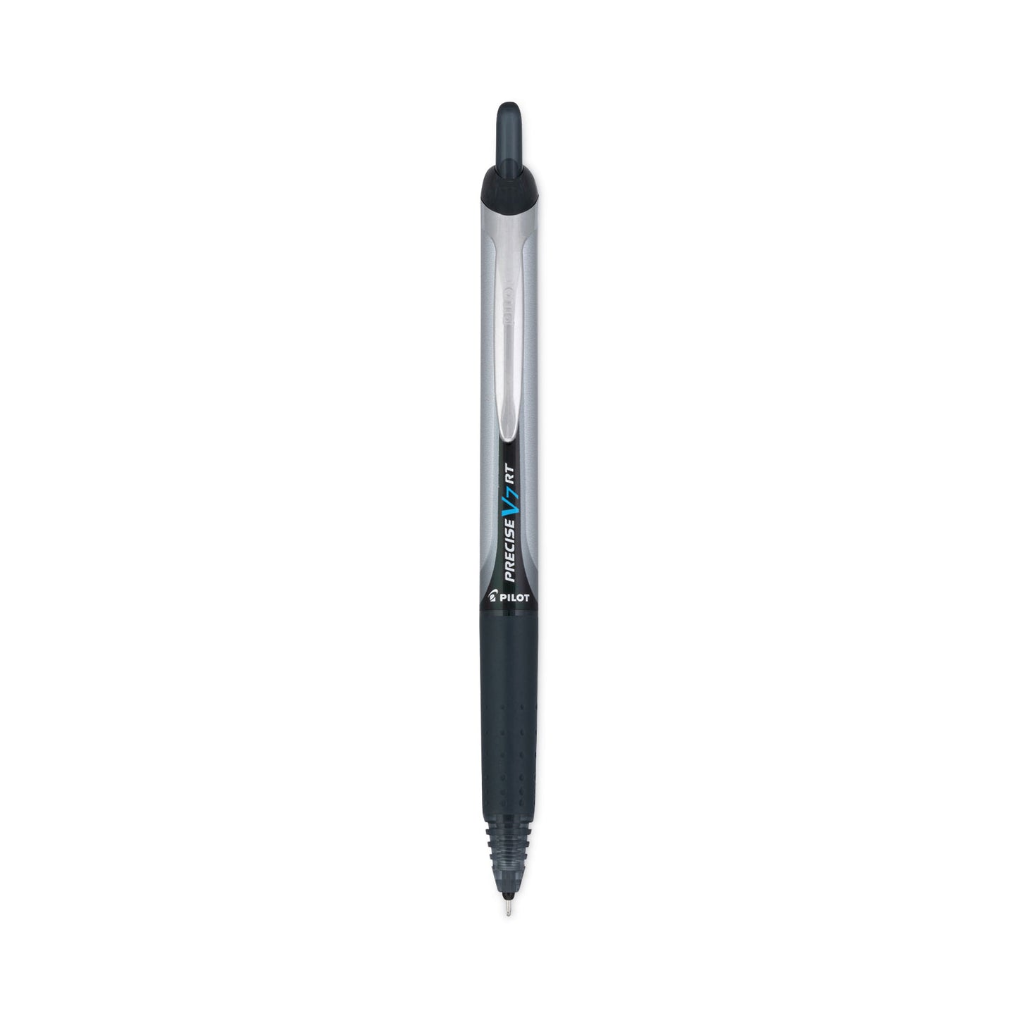 Pilot Precise V7RT Roller Ball Pen, Retractable, Fine 0.7 mm, Black Ink, Black Barrel (26067)