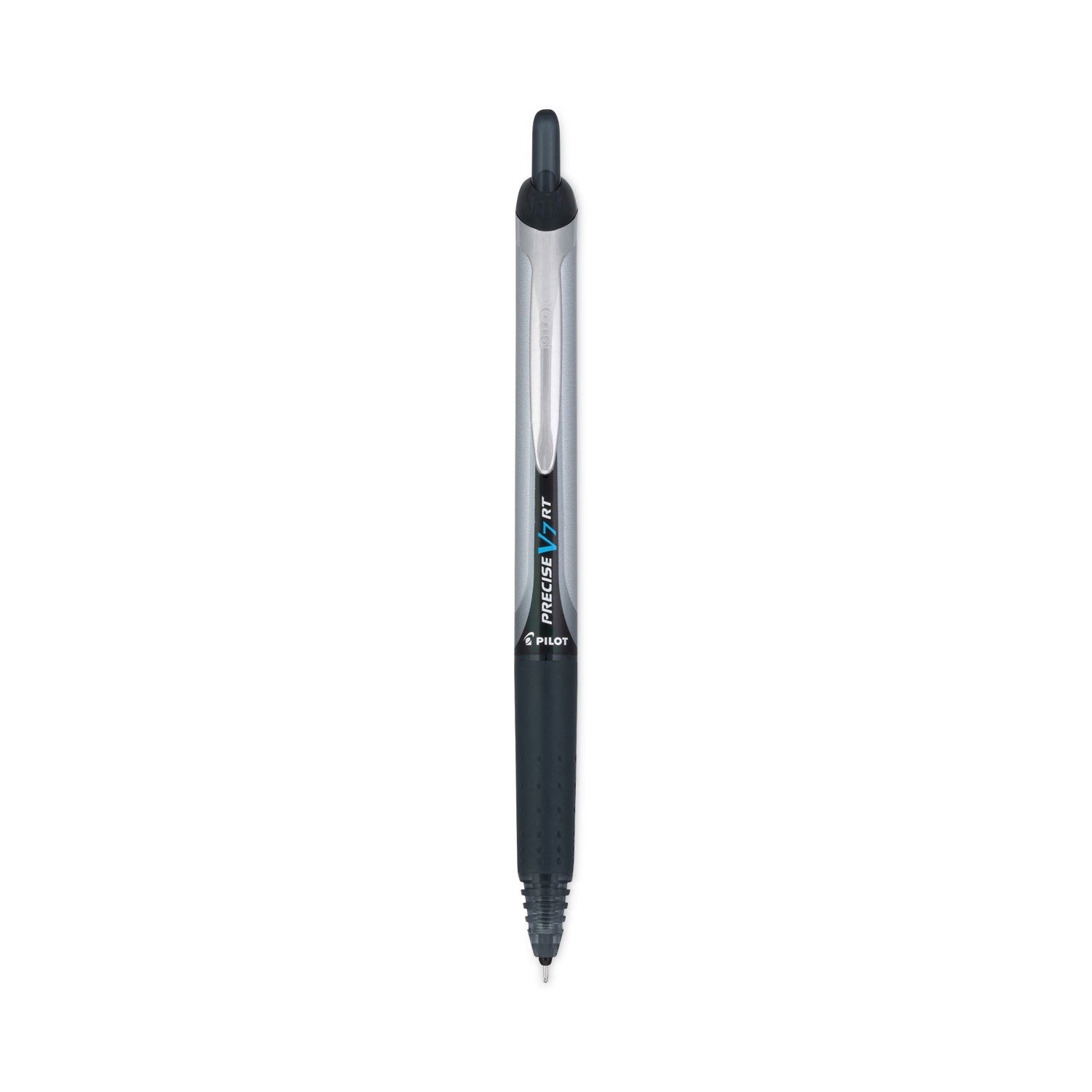 Pilot Precise V7RT Roller Ball Pen, Retractable, Fine 0.7 mm, Black Ink, Black Barrel (26067)