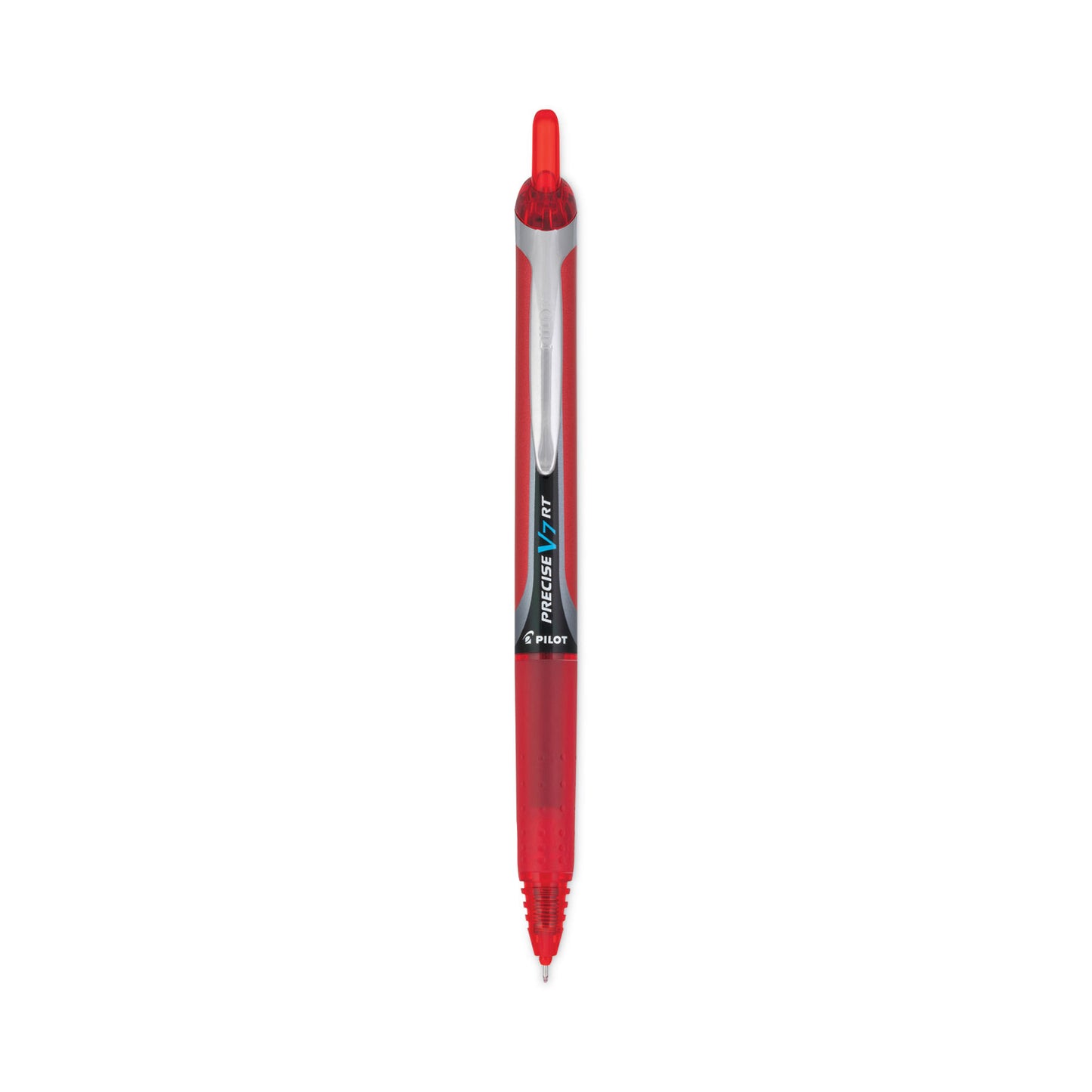 Pilot Precise V7RT Roller Ball Pen, Retractable, Fine 0.7 mm, Red Ink, Red Barrel (26069)