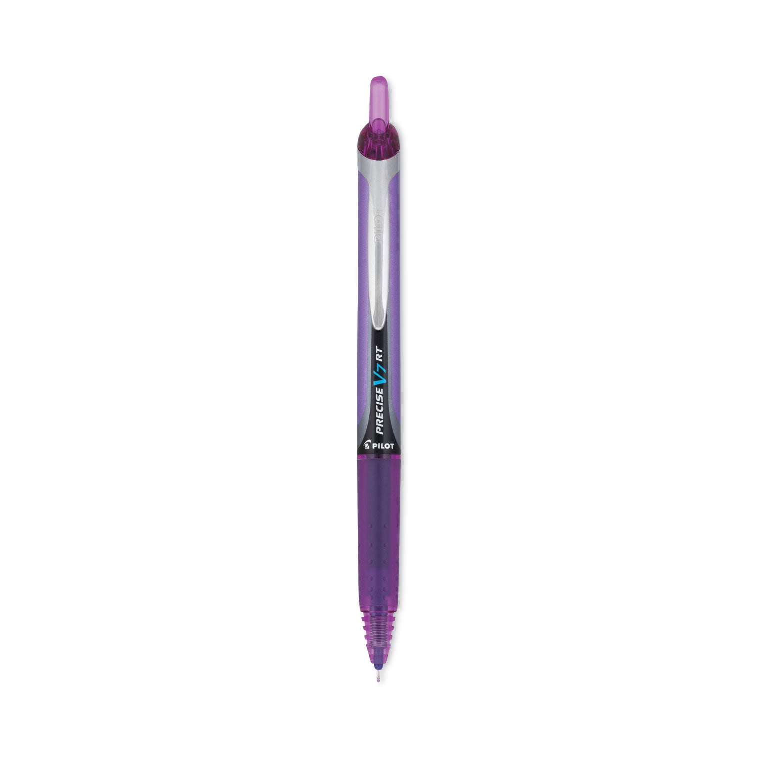 Pilot Precise V7RT Roller Ball Pen, Retractable, Fine 0.7 mm, Purple Ink, Purple Barrel (26071)