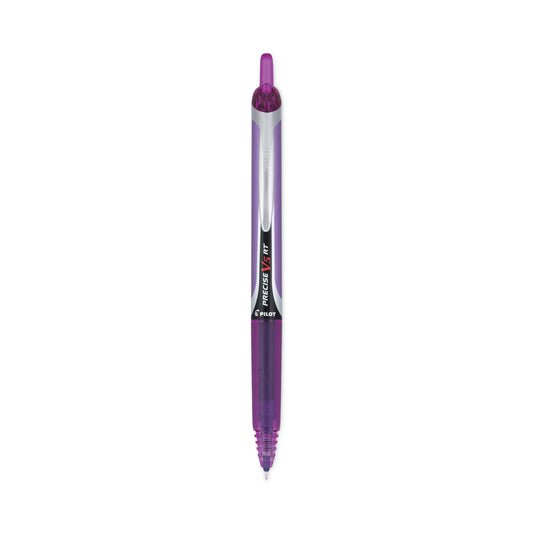 Pilot Precise V5RT Roller Ball Pen, Retractable, Extra-Fine 0.5 mm, Purple Ink, Purple Barrel (26066)