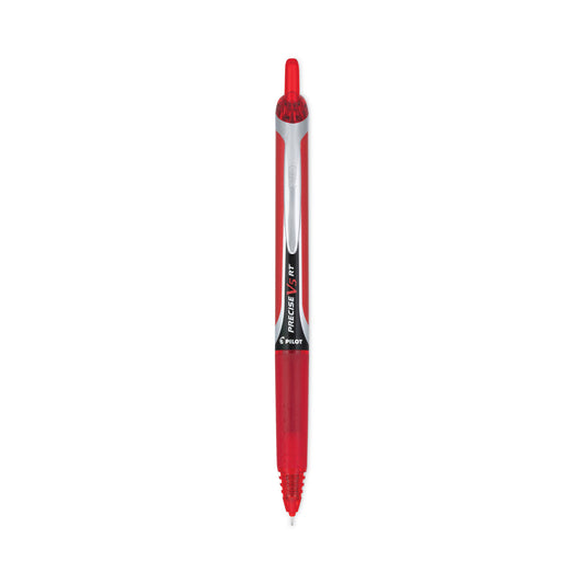 Pilot Precise V5RT Roller Ball Pen, Retractable, Extra-Fine 0.5 mm, Red Ink, Red Barrel (26064)