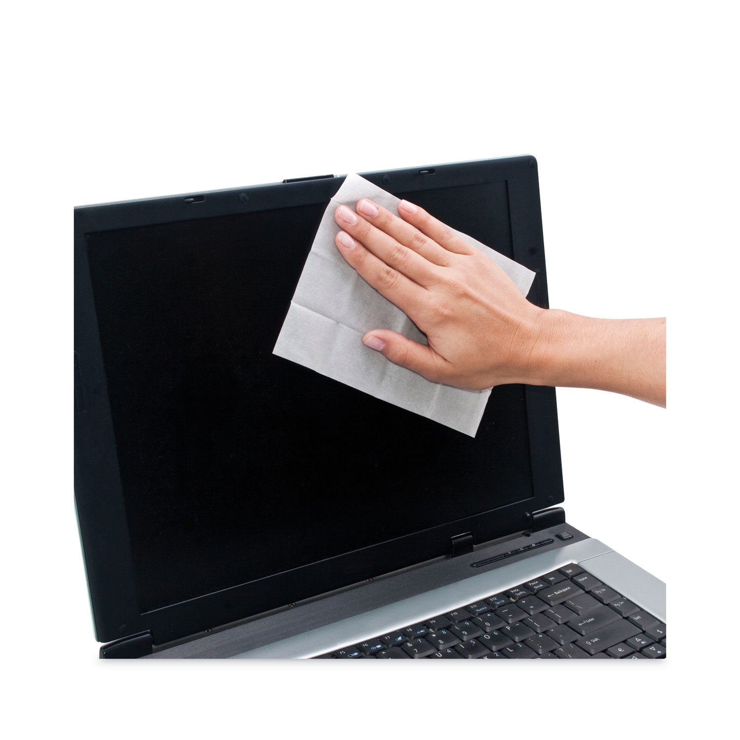 Read Right Two Step ScreenKleen Wet and Dry Cleaning Wipes, 5 x 5, Unscented, 40/Box (RR1305)