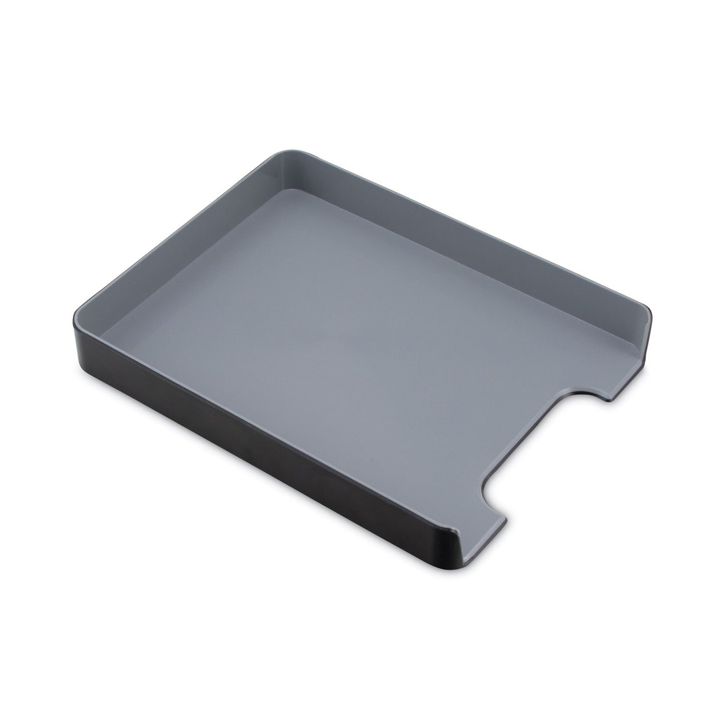 Advantus Fusion Letter Tray, 1 Section, Letter Size Files, 9.75" x 12.5" x 1.75", Black (37678)