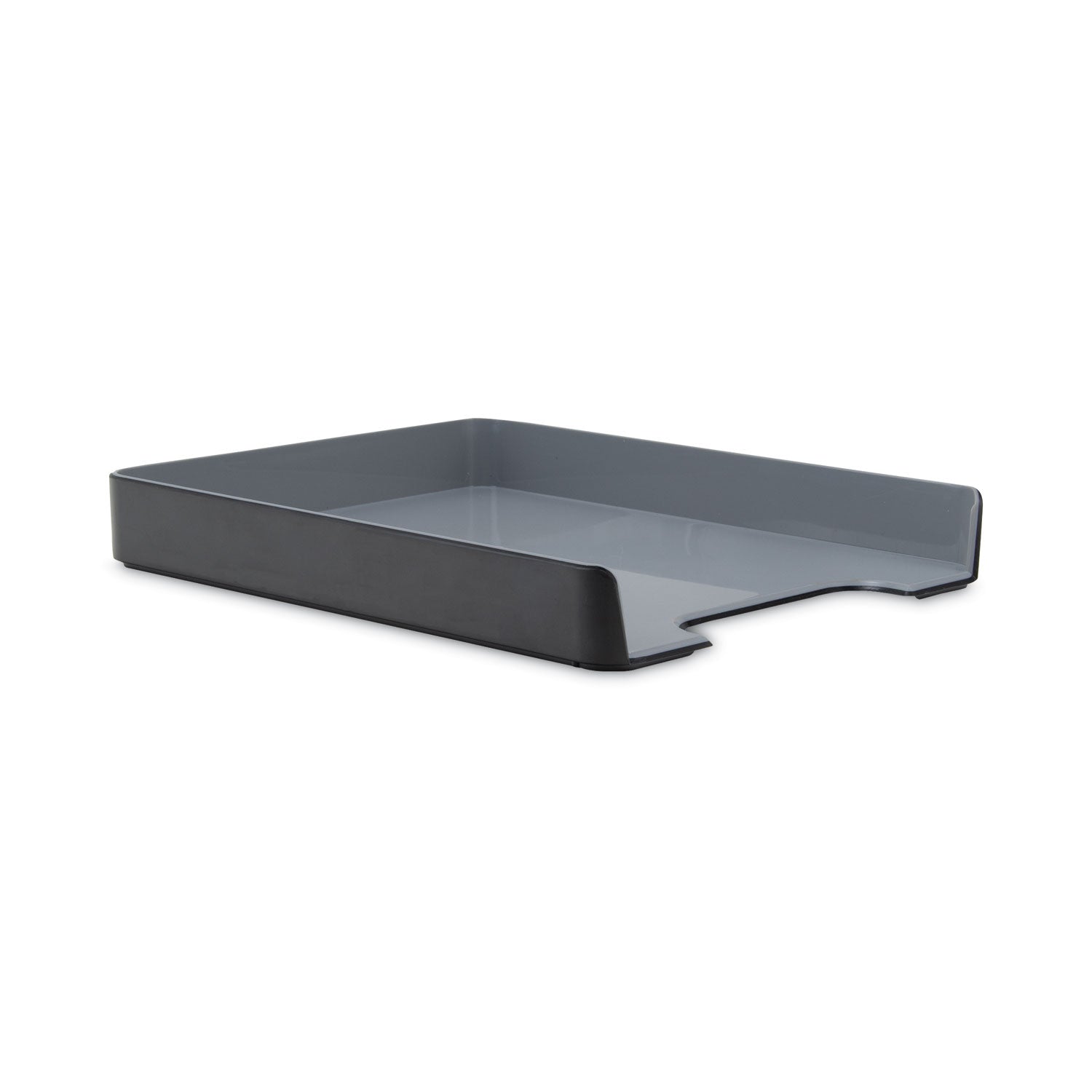 Advantus Fusion Letter Tray, 1 Section, Letter Size Files, 9.75" x 12.5" x 1.75", Black (37678)