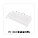 Advantus Super Stacker Pencil Box, Plastic, 8.25 x 3.75 x 1.5, Clear (40309)