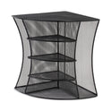 Safco Onyx Mesh Corner Organizer, Six Sections, 15 x 11 x 13, Black (3261BL)