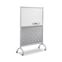 Safco Rumba Whiteboard Screen Accessories, Eraser Tray, 12.25 x 3.5 x 2.25, Magnetic Mount, Silver (2008GR)
