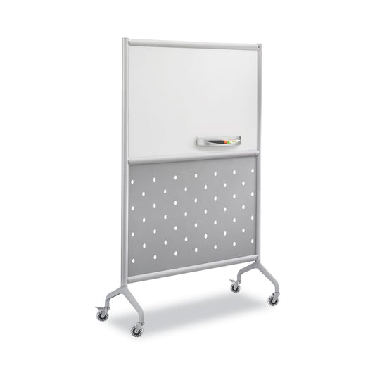 Safco Rumba Whiteboard Screen Accessories, Eraser Tray, 12.25 x 3.5 x 2.25, Magnetic Mount, Silver (2008GR)