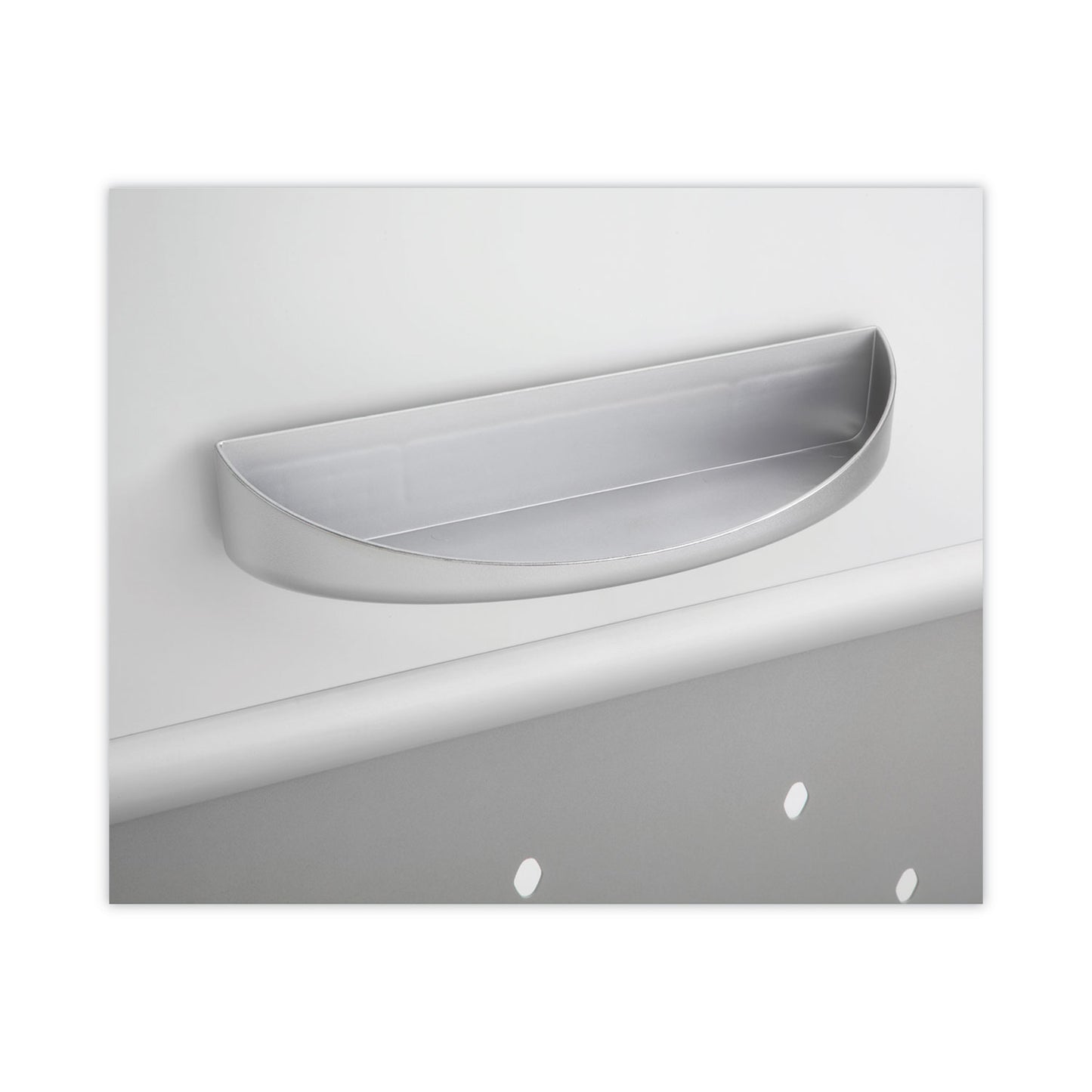 Safco Rumba Whiteboard Screen Accessories, Eraser Tray, 12.25 x 3.5 x 2.25, Magnetic Mount, Silver (2008GR)