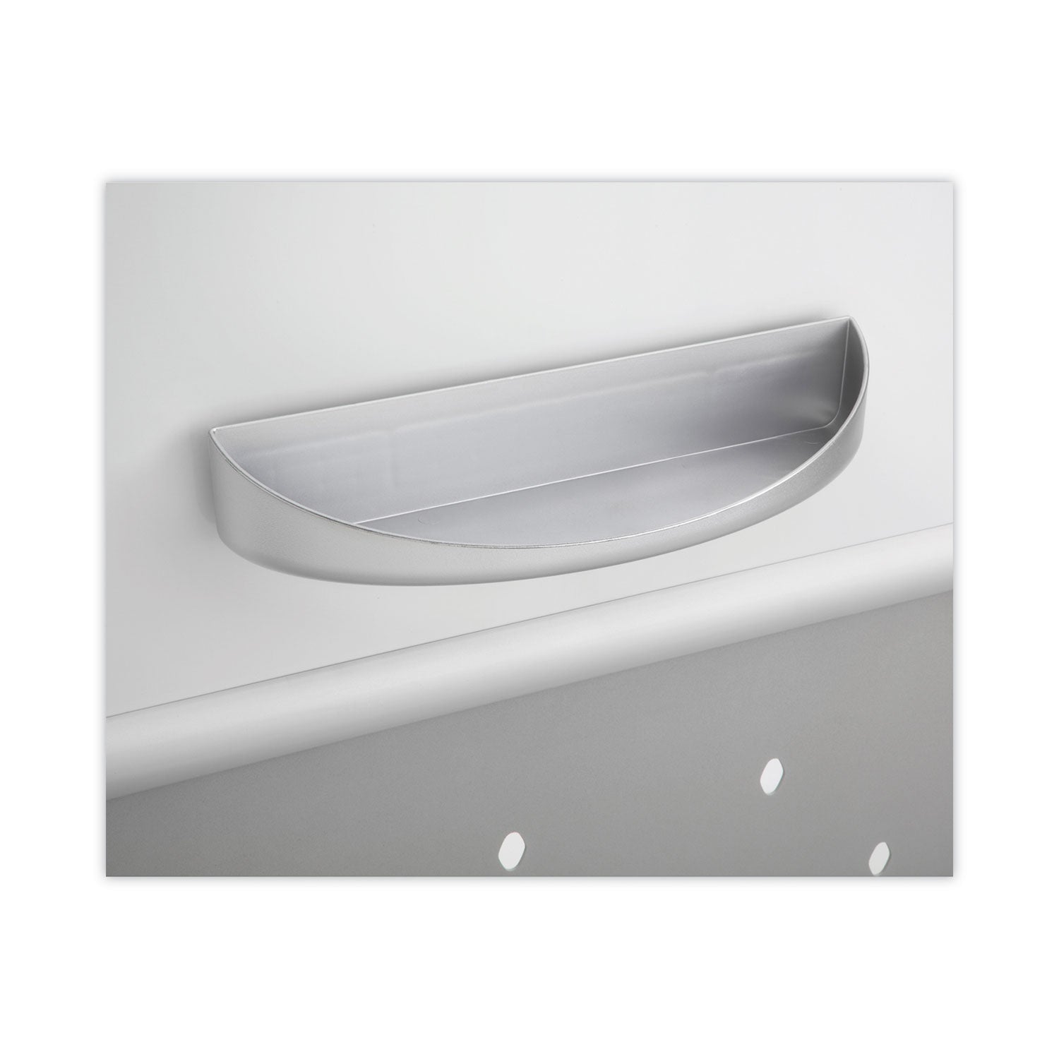 Safco Rumba Whiteboard Screen Accessories, Eraser Tray, 12.25 x 3.5 x 2.25, Magnetic Mount, Silver (2008GR)