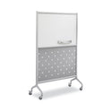Safco Rumba Whiteboard Screen Accessories, Eraser Tray, 12.25 x 3.5 x 2.25, Magnetic Mount, Silver (2008GR)