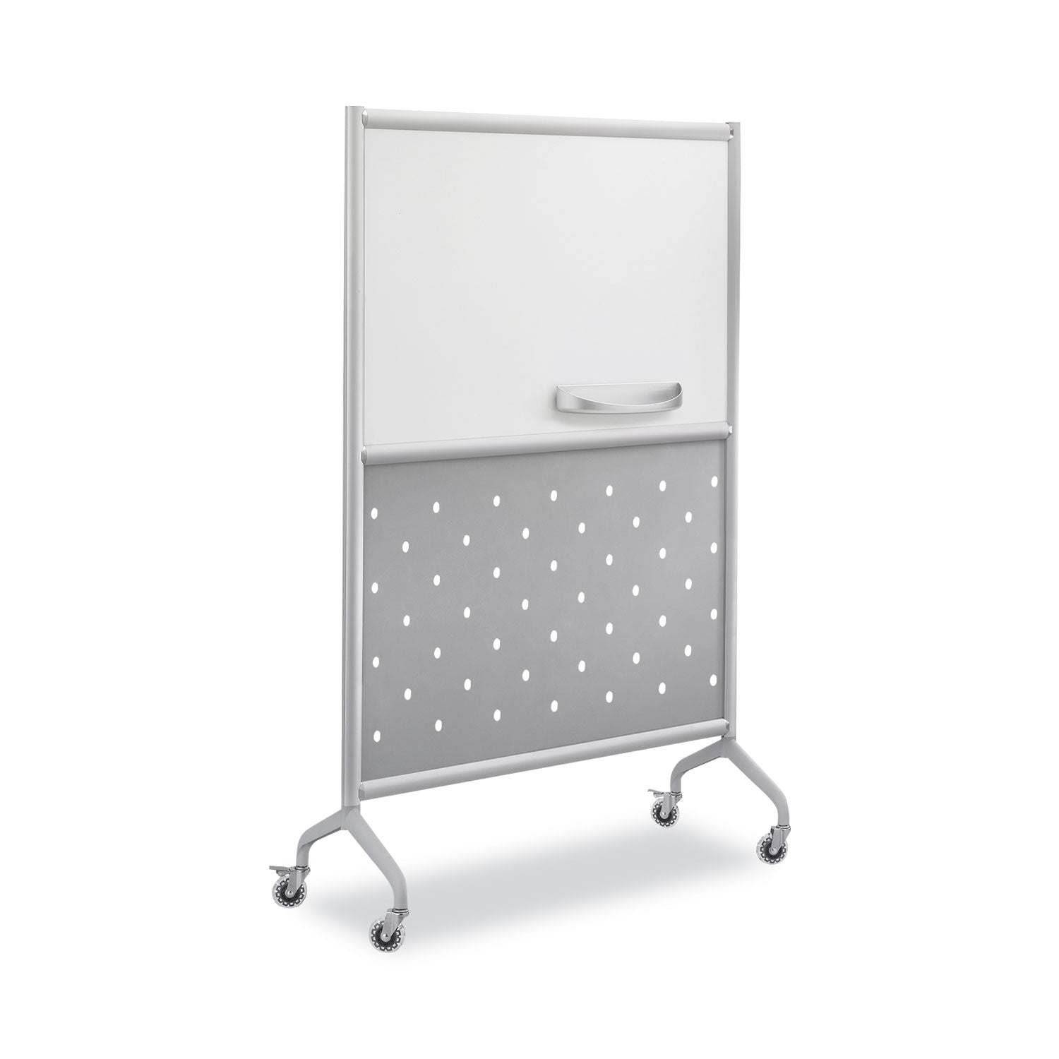 Safco Rumba Whiteboard Screen Accessories, Eraser Tray, 12.25 x 3.5 x 2.25, Magnetic Mount, Silver (2008GR)