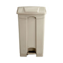 Safco Large Capacity Plastic Step-On Receptacle, 23 gal, Plastic, Tan (9923TN)