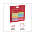 Universal Self-Stick Page Tabs, 0.5" x 1.75", Assorted Colors, 500/Pack (99026)