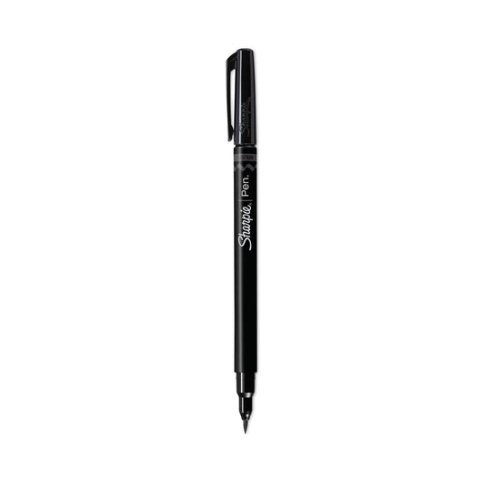Sharpie Brush Tip Pens, Fine Brush Tip, Black, Dozen (2011280)