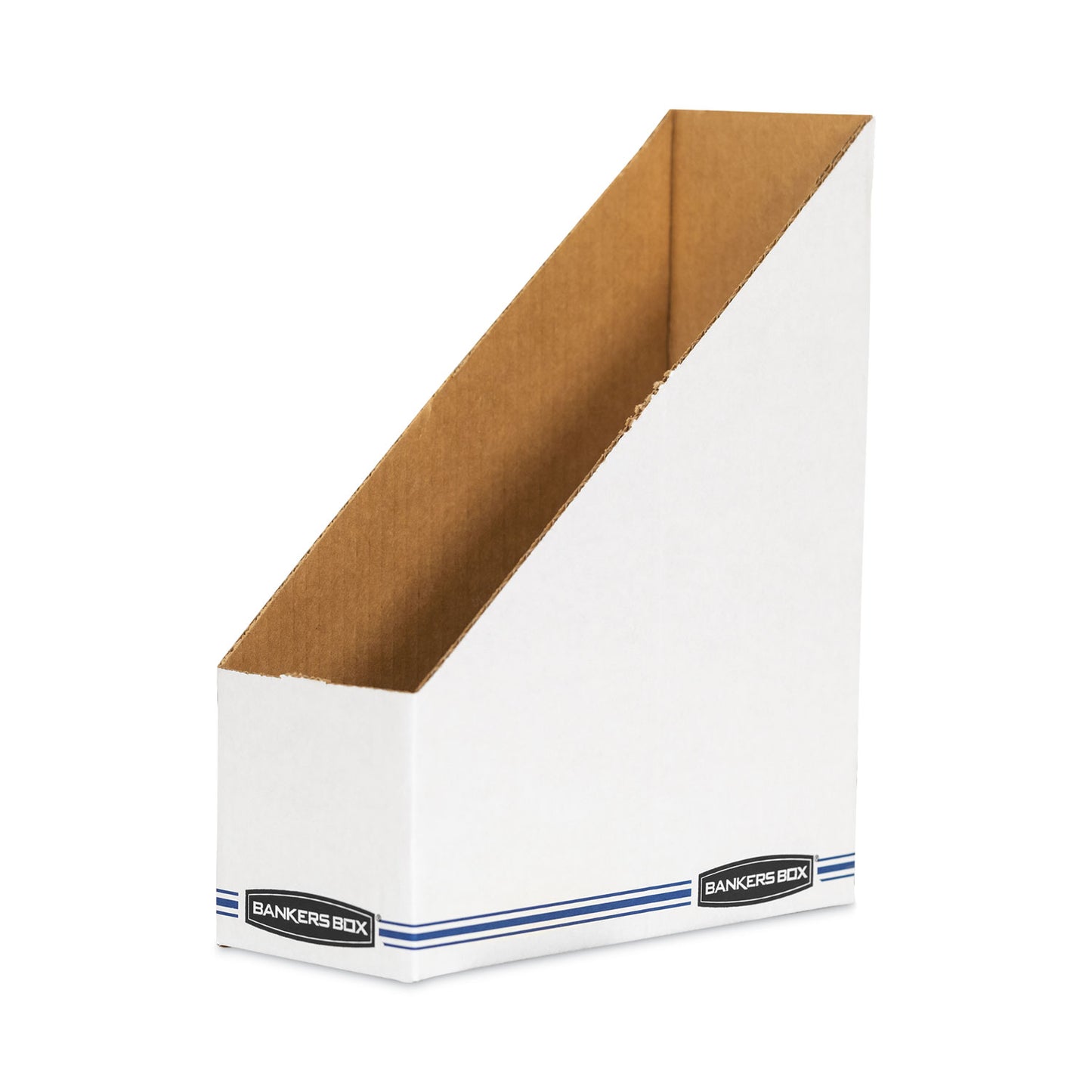 Bankers Box Stor/File Corrugated Magazine File, 4 x 9.25 x 11.75, White, 12/Carton (10723)