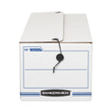 Bankers Box LIBERTY Check and Form Boxes, 9.75" x 23.75" x 6.25", White/Blue, 12/Carton (00022)