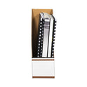 Bankers Box Corrugated Cardboard Magazine File, 4 x 11 x 12.25, Wood Grain, 12/Carton (07224)