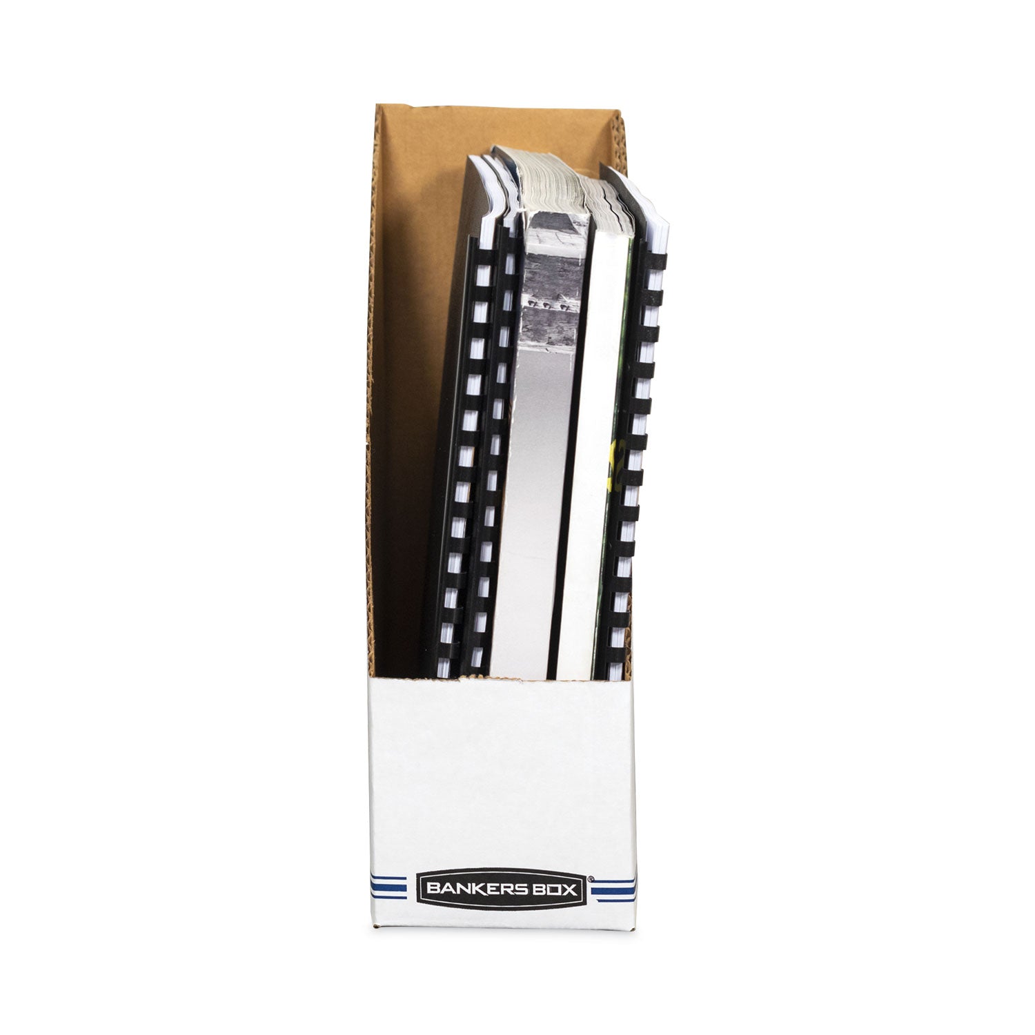 Bankers Box Stor/File Corrugated Magazine File, 4 x 9.25 x 11.75, White, 12/Carton (10723)