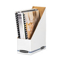 Bankers Box Stor/File Corrugated Magazine File, 4 x 9.25 x 11.75, White, 12/Carton (10723)