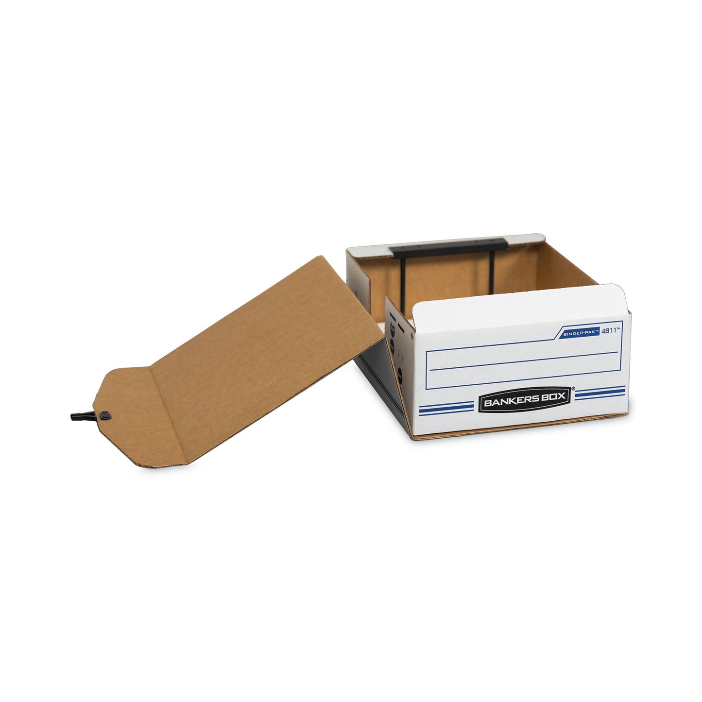 Bankers Box LIBERTY BINDER-PAK, Letter Files, 9.13" x 11.38" x 4.38", White/Blue (48110)