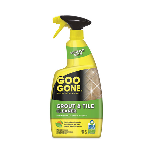 Goo Gone Grout and Tile Cleaner, Citrus Scent, 28 oz Trigger Spray Bottle (2054AEA)