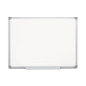 MasterVision Earth Silver Easy-Clean Dry Erase Board, 36 x 24, White Surface, Silver Aluminum Frame (CR0620790)