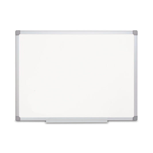 MasterVision Earth Silver Easy-Clean Dry Erase Board, 36 x 24, White Surface, Silver Aluminum Frame (CR0620790)