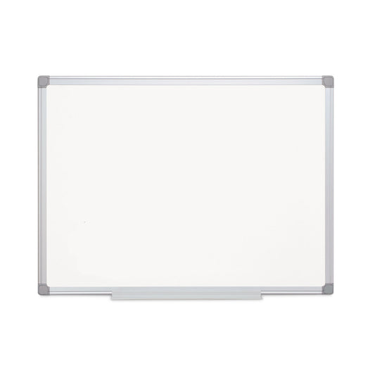 MasterVision Earth Silver Easy-Clean Dry Erase Board, Reversible, 36 x 24, White Surface, Silver Aluminum Frame (MA0300790)