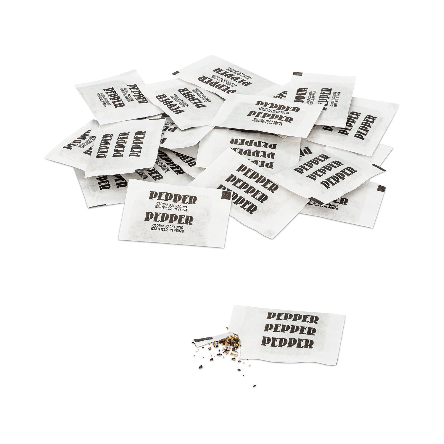 Office Snax Pepper Packets, 0.1 g Packet, 3,000/Carton (15269)
