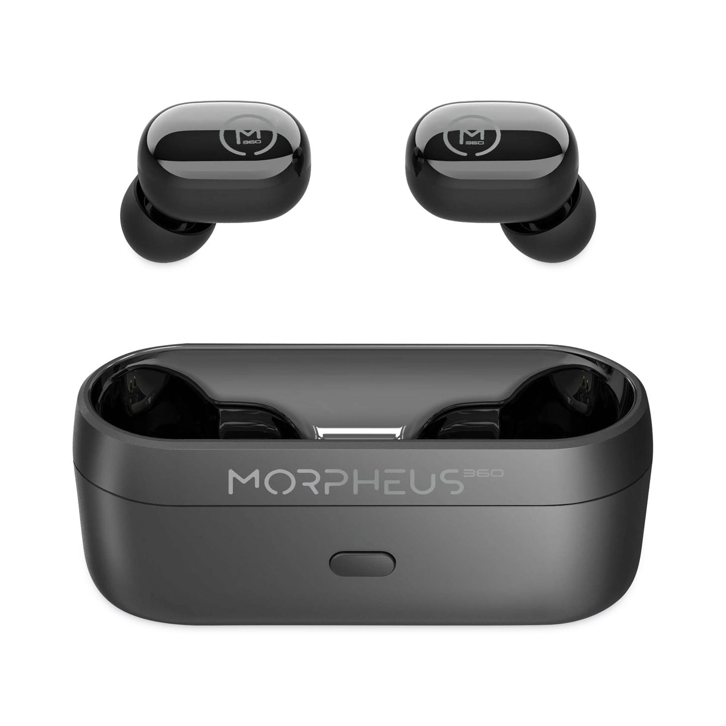 Morpheus 360 Spire True Wireless Earbuds Bluetooth In-Ear Headphones with Microphone, Pure Black (TW1500B)