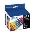 Epson T222520S (T222) Claria Ink, 165 Page-Yield, Cyan/Magenta/Yellow