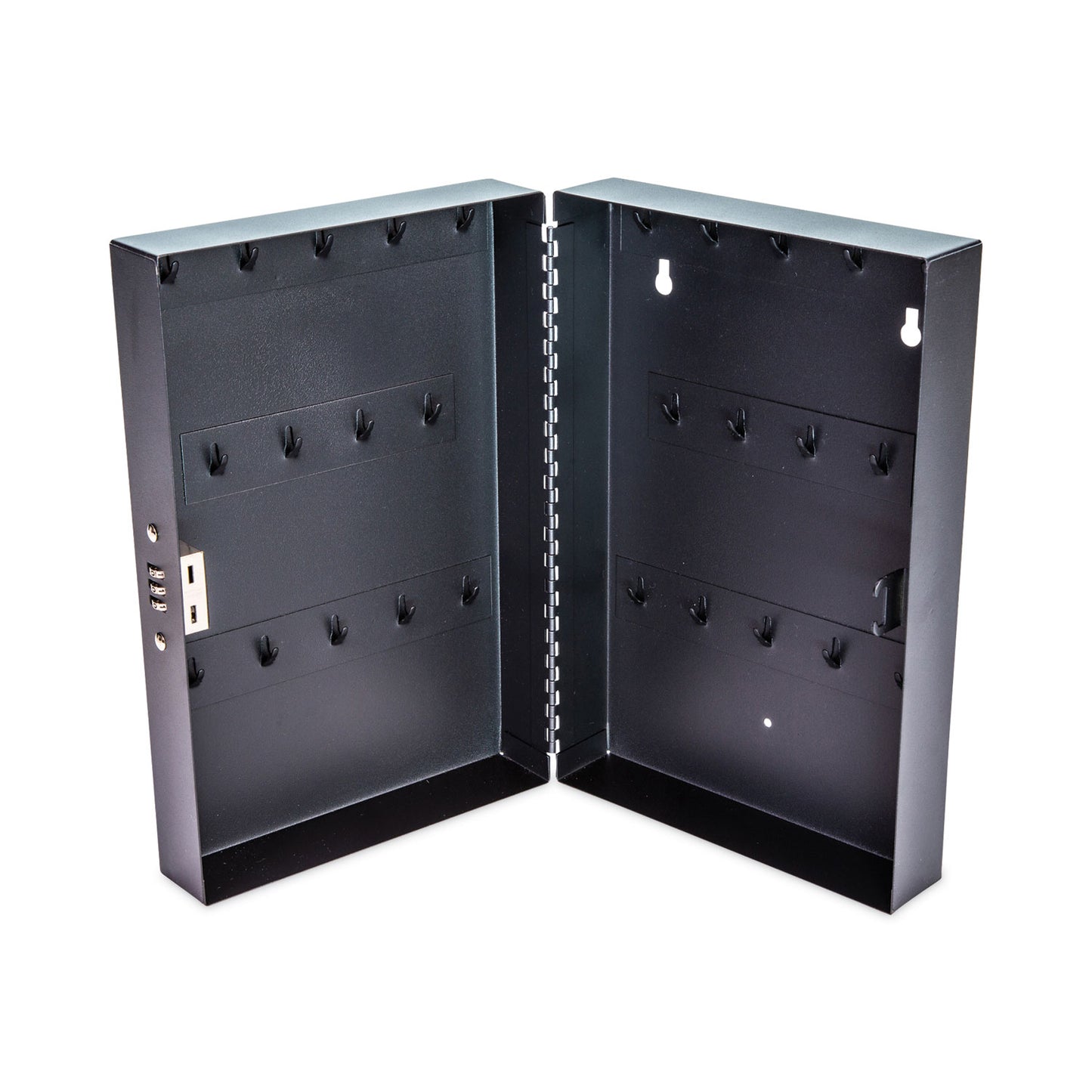 CONTROLTEK Combination Lockable Key Cabinet, 28-Key, Metal, Black, 7.75 x 3.25 x 11.5 (500127)