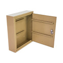 CONTROLTEK Key Lockable Key Cabinet, 60-Key, Metal, Sand, 10.63 x 3 x 12.13 (500131)