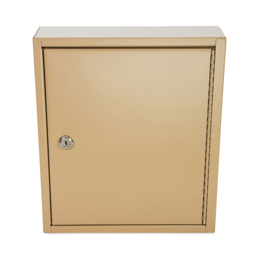 CONTROLTEK Key Lockable Key Cabinet, 60-Key, Metal, Sand, 10.63 x 3 x 12.13 (500131)