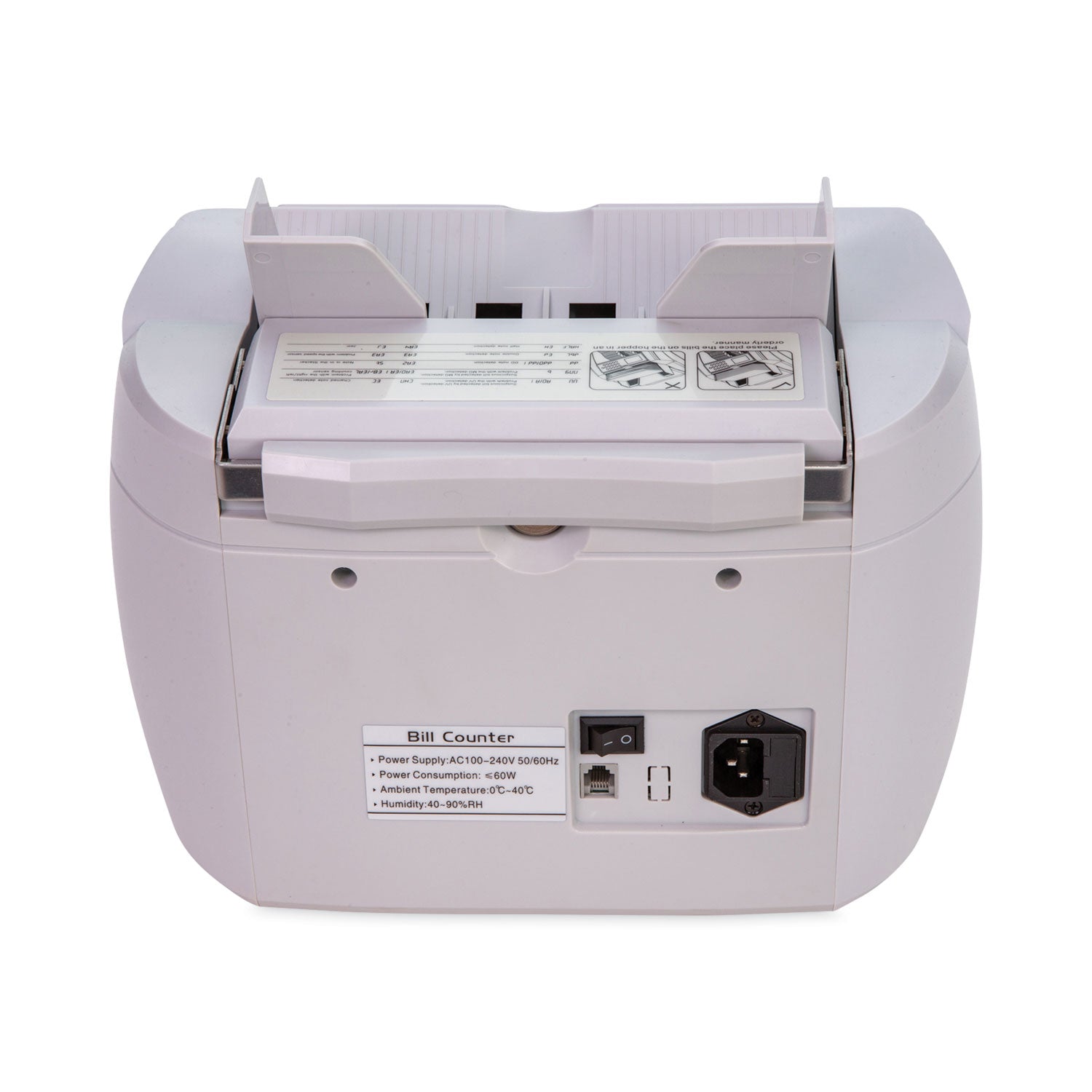 CONTROLTEK Bill Counter, 1,900 Bills/min, 10 x 13.6 x 11.6, White (525522)